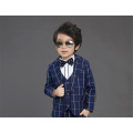 Cheque Pattern Inglaterra Style High Quality Party Flower Boy Suits